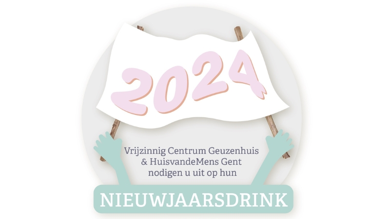 Nieuwjaarsdrink Geuzenhuis en huisvandeMens Gent